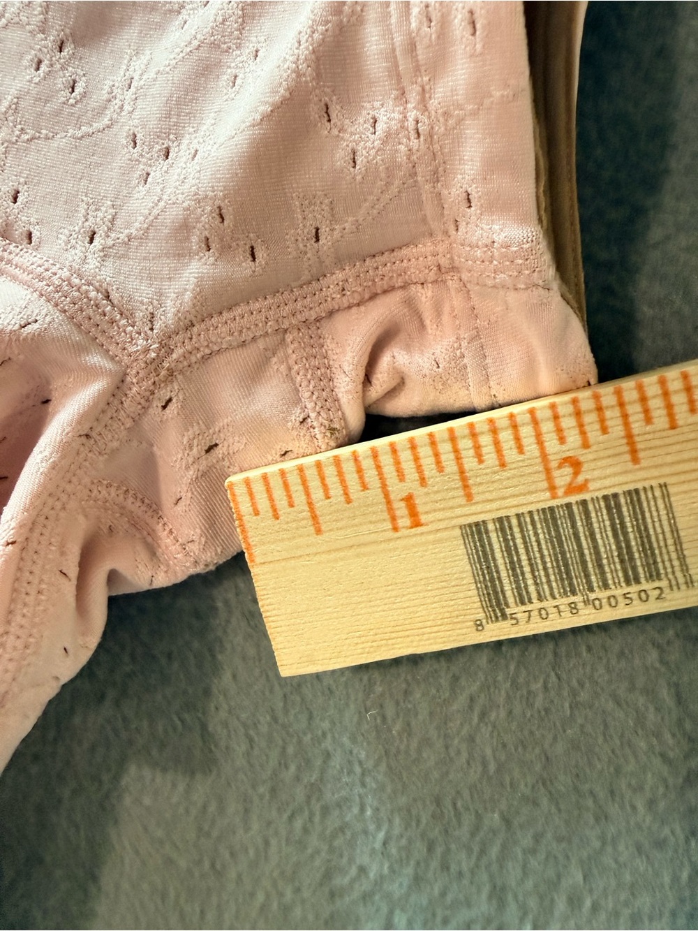 JoyLab - Light Pink Eyelet High-Rise Bike Shorts with Matching Athletic Bra - Picture 10 of 12